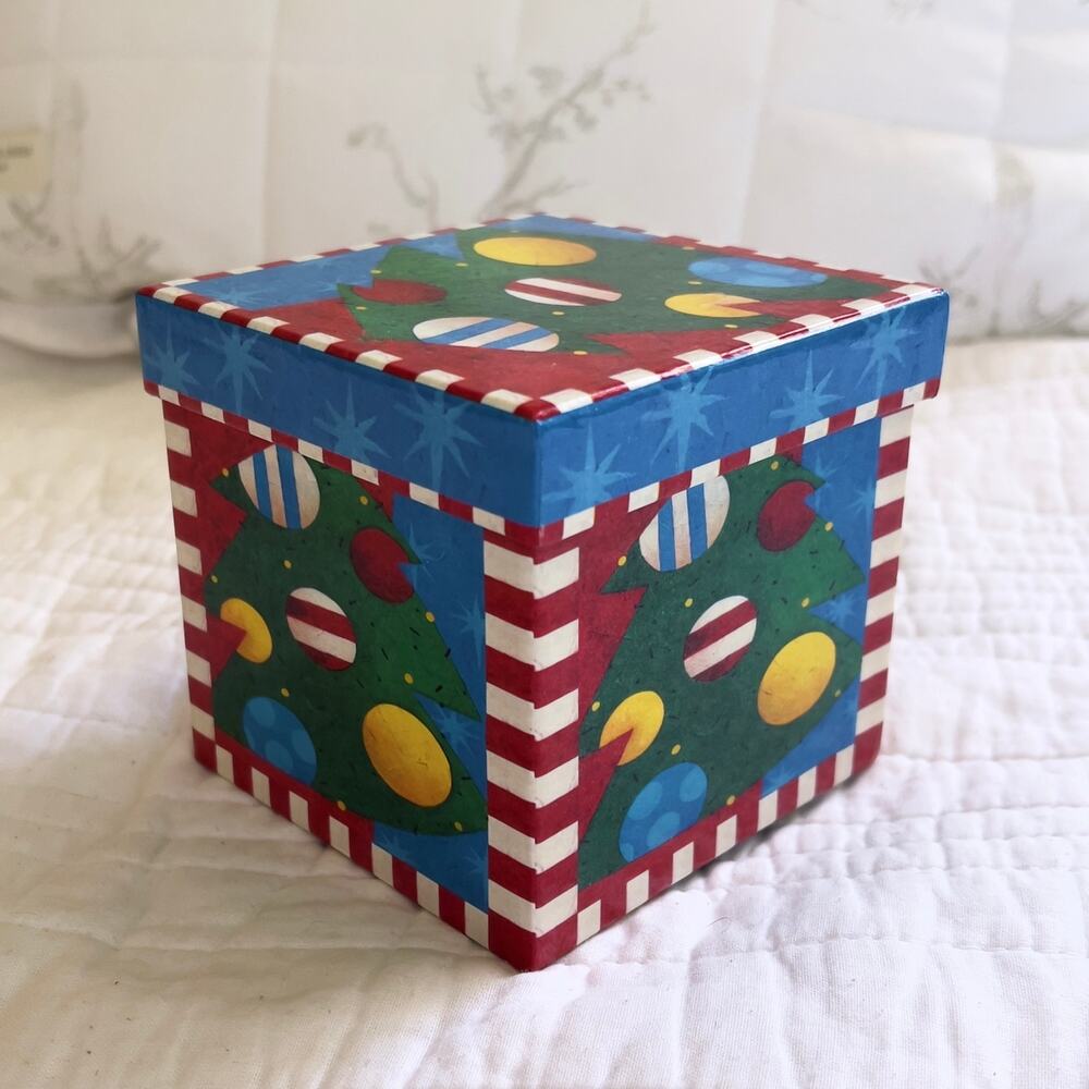 Vintage Whimsical Christmas Gift Box